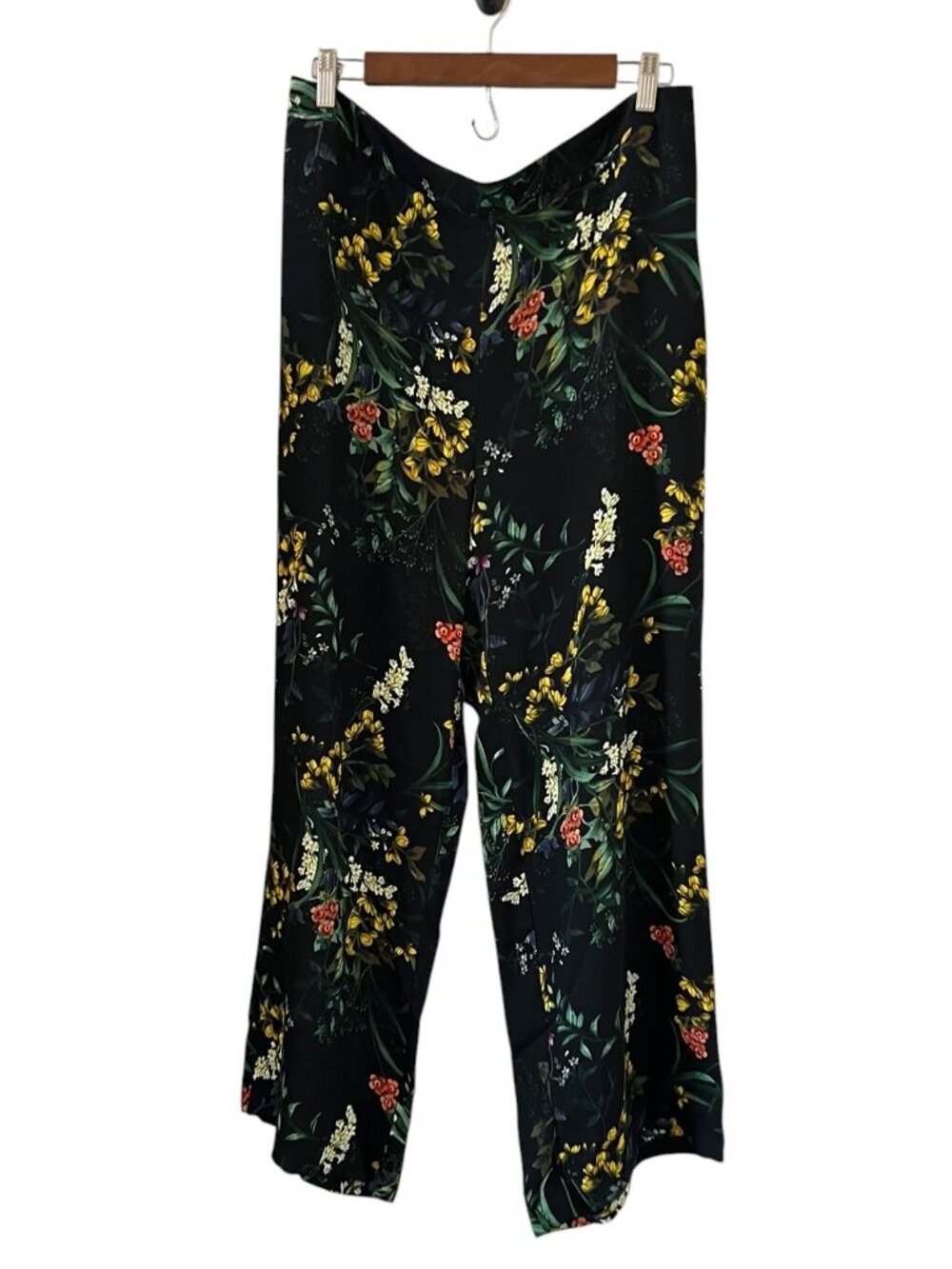 Chico's NEW Wildflowers Wide Leg Soft Pant Small Flaw Size 2R/L12